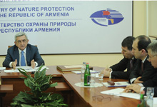 President Serzh Sargsyan held a meeting at the Ministry of Nature Protection