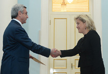 
The newly appointed Ambassador of Latvia to Armenia presented her credentials to the President