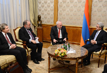 Президент Серж Саргсян принял сопредседателей Минской группы ОБСЕ