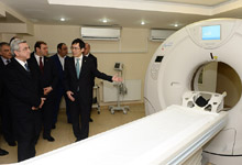 President Serzh Sargsyan attended the opening of “Slav Med” Medical Center and “Yerevan Mall” Complex