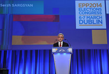 Президент Серж Саргсян в Дублине принял участие в пленарной сессии ЕНП
