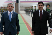 President Serzh Sargsyan Concluded His Official Visit to Turkmenistan