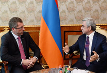 President Serzh Sargsyan received European Parliament Deputy Frank Engel