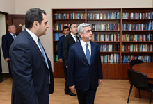 Նախագահ Սերժ Սարգսյանը ներկա է գտնվել ՀՀ փաստաբանների պալատի նոր մասնաշենքի բացմանը