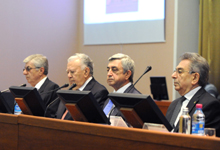 Президент Серж Саргсян принял участие в годовом общем собрании НАН РА