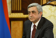
Congratulatory address by President Serzh Sargsyan on occasion of Victory and Peace Day