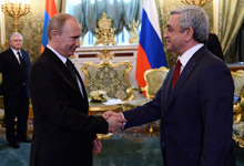 President Serzh Sargsyan held meeting with RF President Vladimir Putin