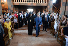 President attended anointment ceremony of Saint Grigor Narekatsi Church