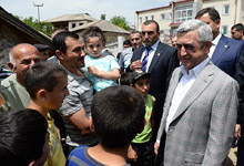 Рабочий визит Президента Сержа Саргсяна в Тавушскую область