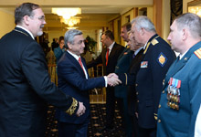 President Serzh Sargsyan visited RF embassy in Armenia on occasion of Russia Day