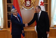 Президент Серж Саргсян с официальным визитом находится в Грузии