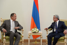 President Serzh Sargsyan receives RF Foreign Affairs Minister Sergey Lavrov 