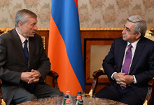 President Serzh Sargsyan receives CSTO Secretary General Nikolay Bordyuzha 