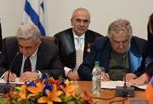 Совместное заявление по итогам встречи Президента Армении Сержа Саргсяна и Президента Уругвая Хосе Мухики