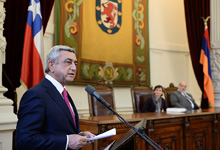 Ավարտվել է Նախագահ Սերժ Սարգսյանի պաշտոնական այցը Չիլիի Հանրապետություն