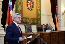 President Serzh Sargsyan concludes his official visit to Chile