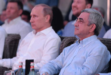 Президент Серж Саргсян присутствовал на турнире боевого самбо &laquo;Платформа С-70&raquo;