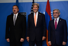 
В Ньюпорте состоялась трехсторонняя встреча президентов Армении, Азербайджана и Госсекретаря США