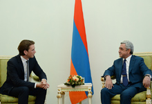 Նախագահն ընդունել է Ավստրիայի արտաքին գործերի նախարար Սեբաստիան Կուրցին