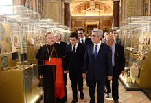 Նախագահի մասնակցությամբ Վատիկանում բացվել է և մշտական ցուցադրության է դրվել հայկական միջնադրարյան խաչքար