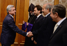Նախագահն ընդունել է սիրիահայ համայնքային կառույցների, կազմակերպությունների և հոգևոր դասի ներկայացուցիչներին