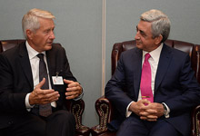 Նախագահը Նյու Յորքում հանդիպում է ունեցել Եվրոպայի խորհրդի գլխավոր քարտուղար Թորբյորն Յագլանդի հետ
