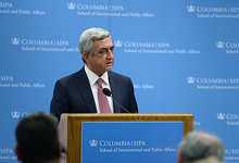 
President Serzh Sargsyan is hosted in Columbia University