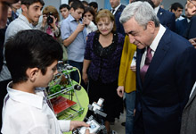 President attends opening of technological exhibition Digitec Expo 2014