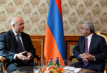 Նախագահն ընդունել է ԵԽ մարդու իրավունքների հանձնակատար Նիլս Մուիժնիկսին