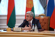 Выступление Президента Сержа Саргсяна на заседании Совета глав государств СНГ