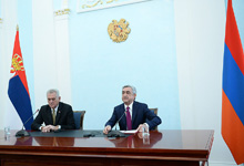Заявление Президента Сержа Саргсяна по итогам переговоров с Президентом Сербии Томиславом Николичем