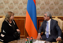 President receives Cafesjian Familiy Foundation President K. Cafesjian Baradaran