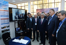 President visits Expo Russia-Armenia 2014 international industrial exhibition