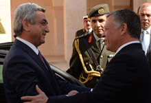 President Serzh Sargsyan meets King Abdullah II of Jordan in Amman
