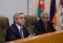 President Serzh Sargsyan visits Amman Municipality