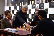 Президент в Москве присутствовал на турнире, посвященном памяти Тиграна Петросяна