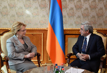 President receives delegation headed by RF Health Minister Veronica Skvortsova