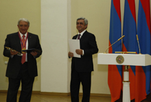 Նախագահի նստավայրում տեղի է ունեցել ՏՏ ոլորտում համաշխարհային ներդրման համար ՀՀ Նախագահի 2014թ. մրցանակի հանձնման արարողությունը