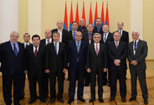 
Президент принял руководителей ведущих информационных агентств стран Черноморского региона и СНГ
