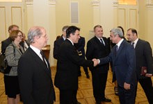 
Президент встретился с аккредитованными в Армении послами стран-членов Евросоюза