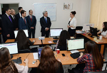President visits offices of City-Mobil and Market LLCs and Loft Self-Development Center