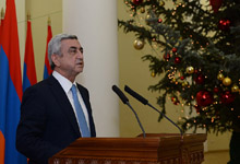 President hosts festive reception for representatives of Armenia&rsquo;s business community
