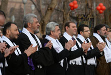 Президент принял участие в празднестве в честь провозглашения праздника Святого Саргиса Днем благословения молодежи