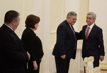Նախագահն ընդունել է Վրաստանի խորհրդարանի նախագահի գլխավորած պատվիրակությանը