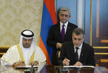 Serzh Sargsyan receives delegation headed by UAECF President