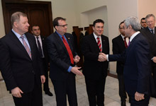 Президент встретился с аккредитованными в Армении послами государств – участников ОБСЕ