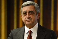 Նախագահ Սերժ Սարգսյանի շնորհավորական ուղերձը Կանանց տոնի առթիվ