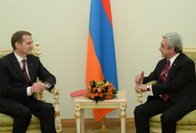 President Serzh Sargsyan receives Russian State Duma Speaker Sergey Naryshkin