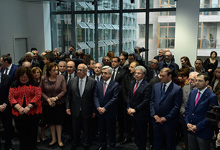 Президент Серж Саргсян присутствовал на открытии новопостроенного здания центрального офиса АОБС