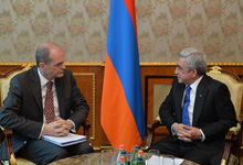 Նախագահն ընդունել է ԱՄՀ հայաստանյան առաքելության ղեկավար Մարկ Հորթոնին